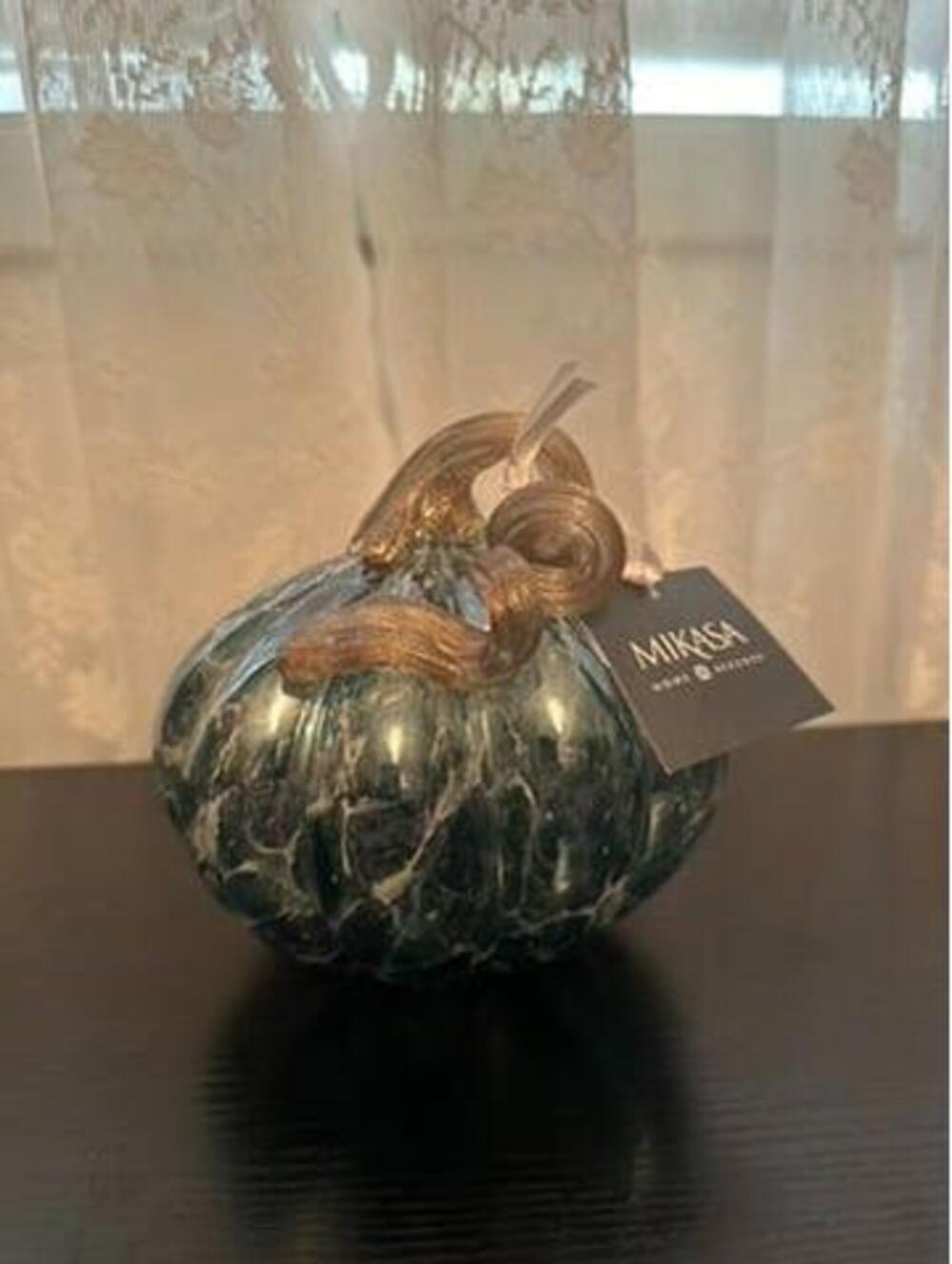 Mikasa Crystal Pumpkin Home Accent